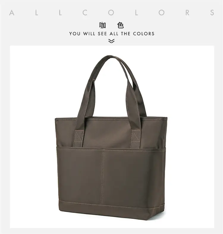 Nylon Briefcase Unisex Large Capacity Lightweight Handbag — feature 28