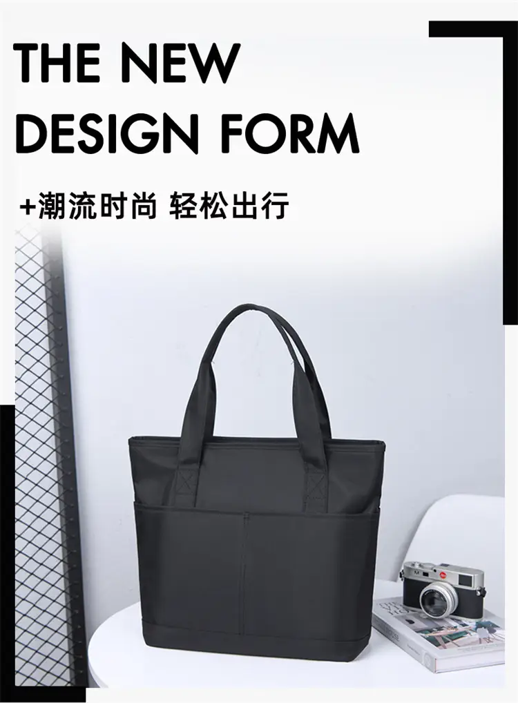 Nylon Briefcase Unisex Large Capacity Lightweight Handbag — feature 5