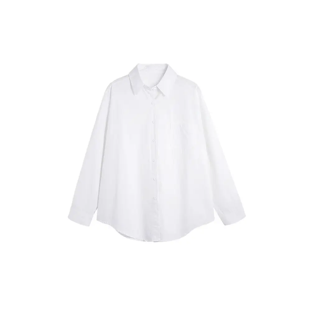 White Shirt Women's Spring, Autumn and Summer New High-End Jk Uniform Lapel Versatile Top Professional Wear Long-Sleeved Shirt Batch — feature 6