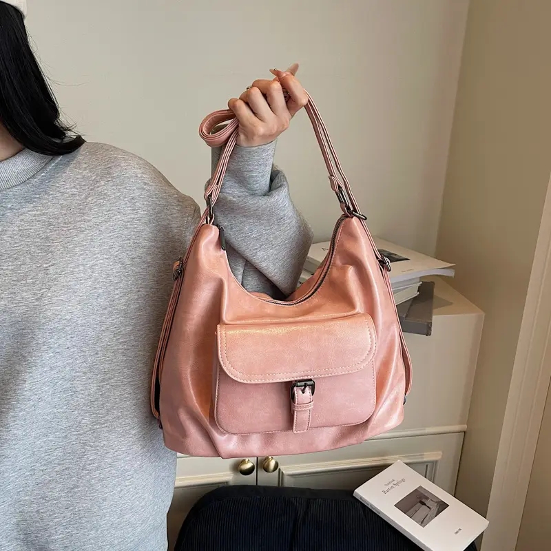 2025 Korean Style Brown Leather Tote Bag for Women - Image 11