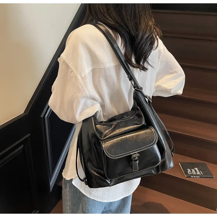 2025 Korean Style Brown Leather Tote Bag for Women — feature 17