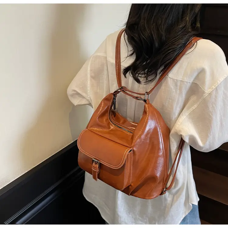 2025 Korean Style Brown Leather Tote Bag for Women — feature 25