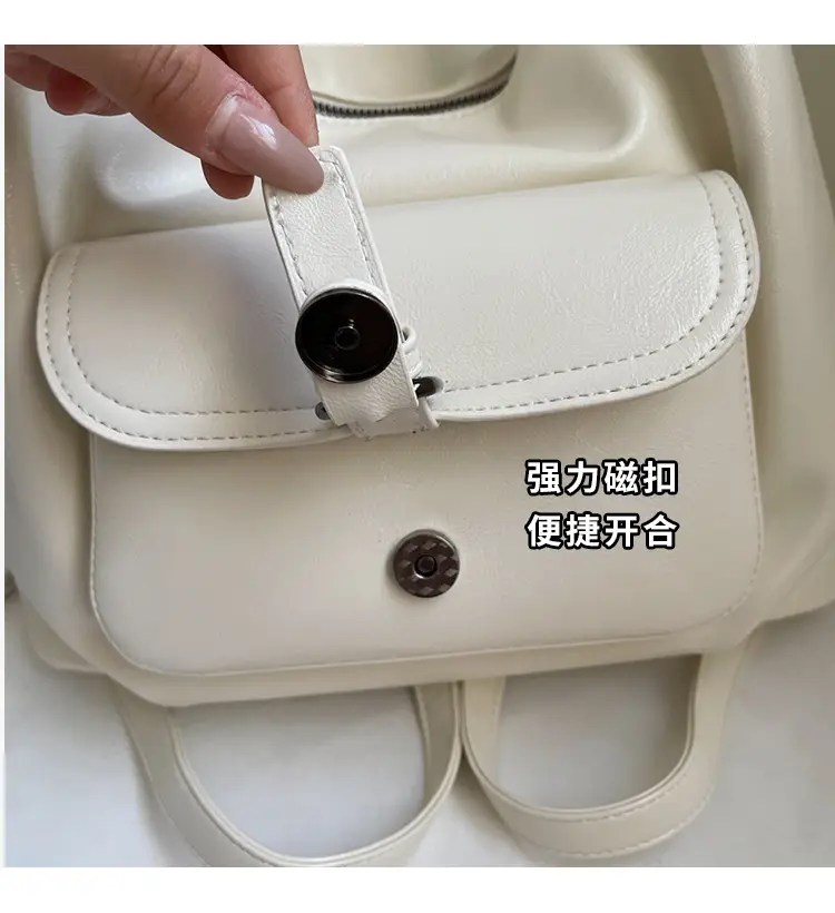 2025 Korean Style Brown Leather Tote Bag for Women — feature 3