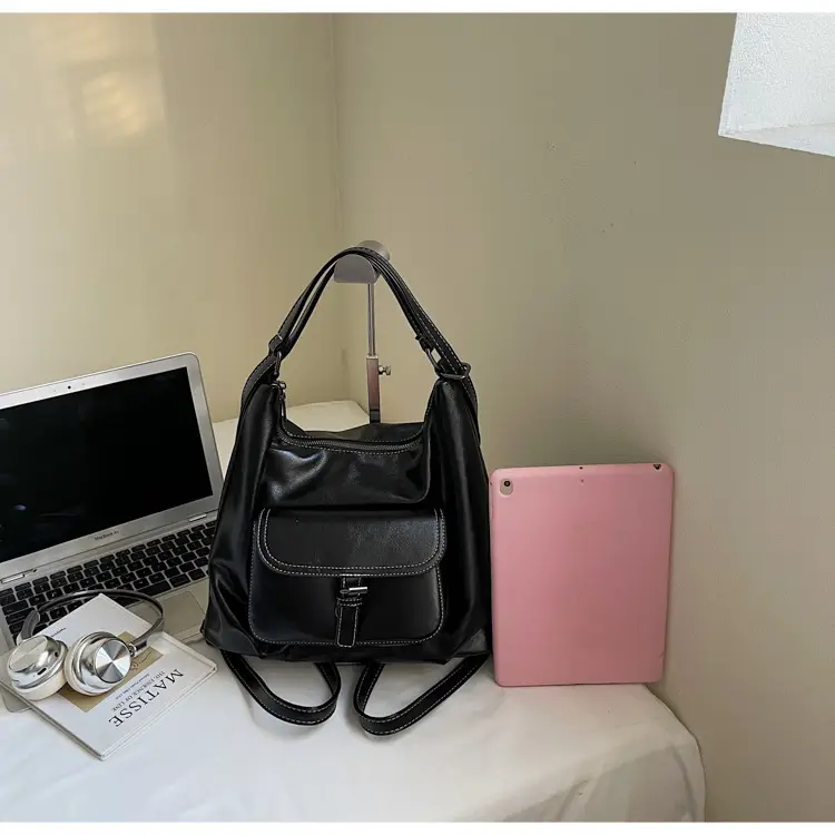 2025 Korean Style Brown Leather Tote Bag for Women — feature 33