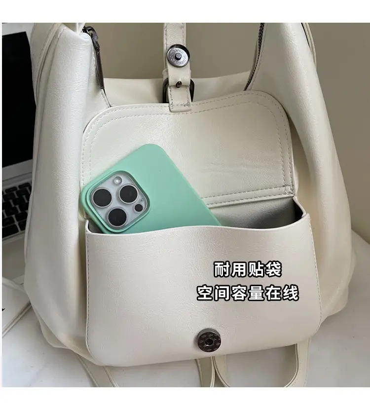 2025 Korean Style Brown Leather Tote Bag for Women — feature 7
