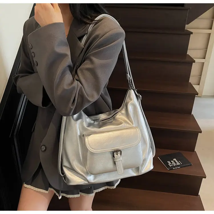 2025 Korean Style Brown Leather Tote Bag for Women — feature 9