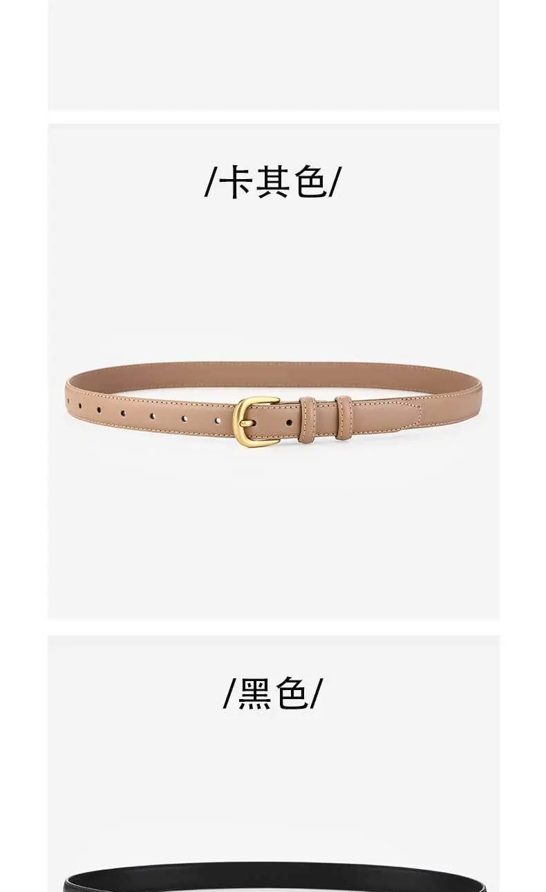 Brown Leather Belt for Women Summer Fashion Versatile — feature 10