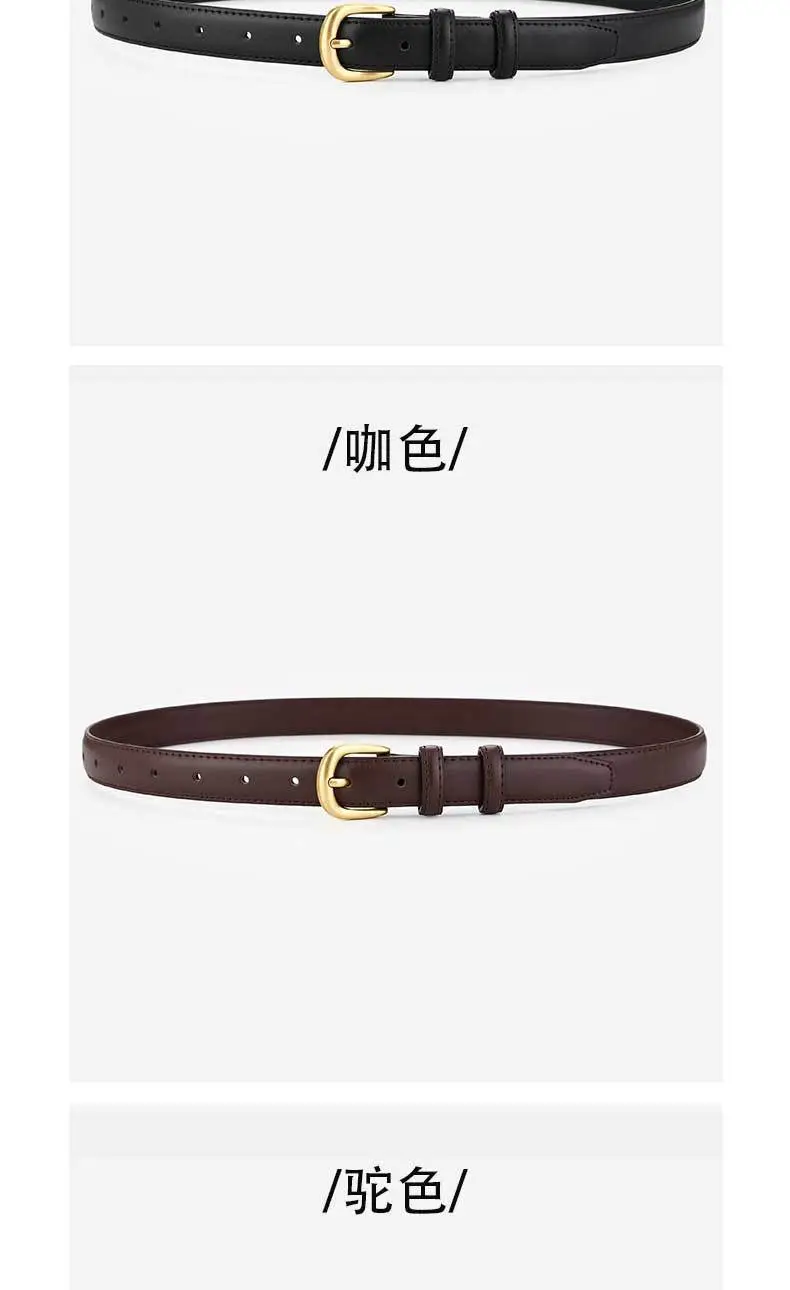 Brown Leather Belt for Women Summer Fashion Versatile — feature 11