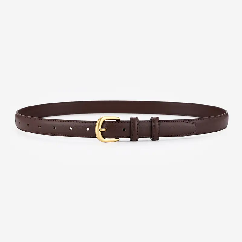 Brown Leather Belt for Women Summer Fashion Versatile