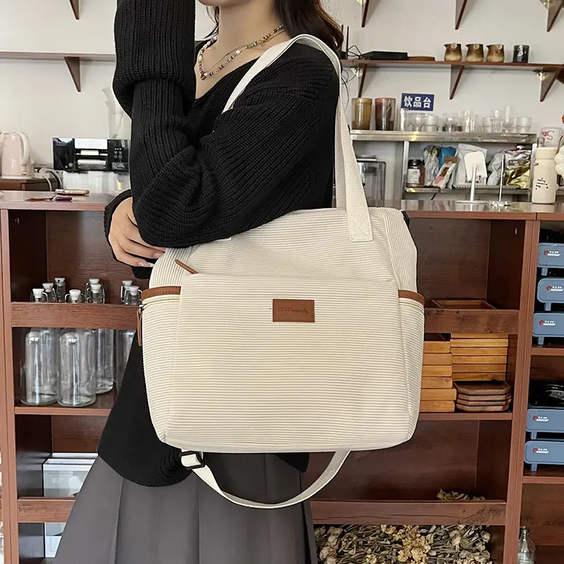 Crossbody Bag for Women Large Capacity Corduroy Material - Image 5