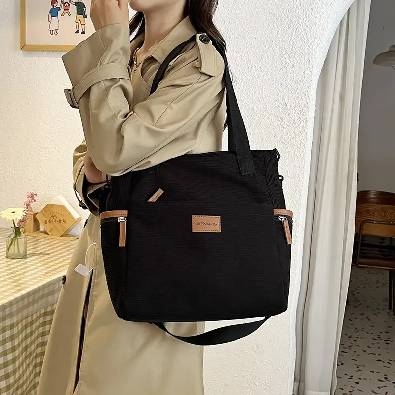 Crossbody Bag for Women Large Capacity Corduroy Material - Image 6