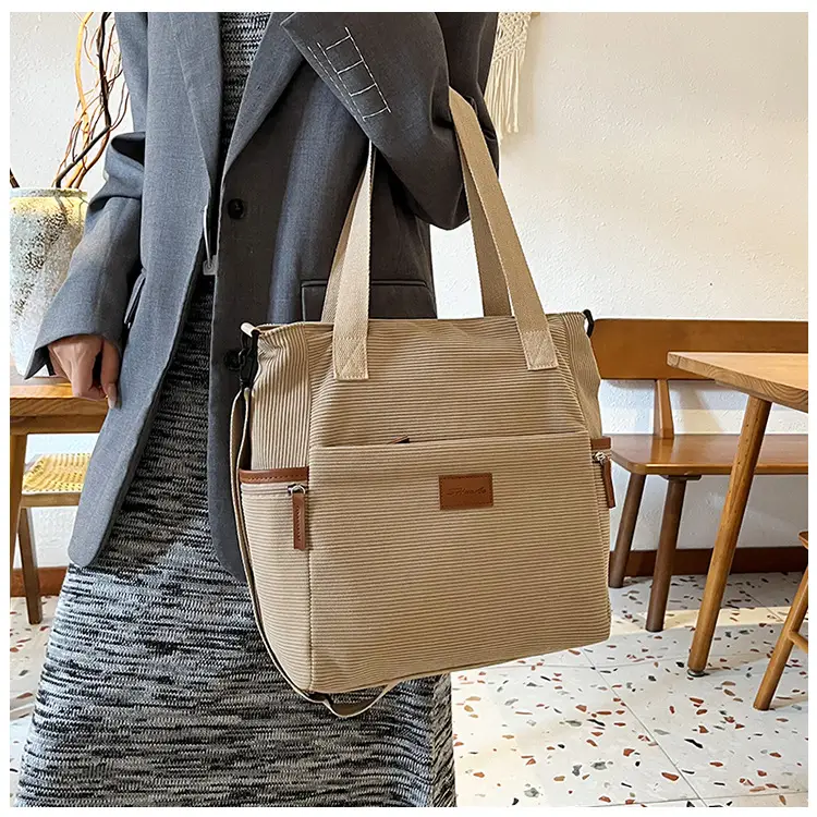Crossbody Bag for Women Large Capacity Corduroy Material — feature 15
