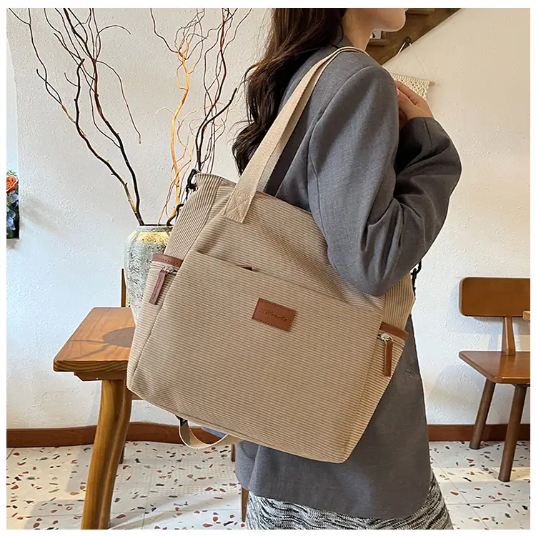 Crossbody Bag for Women Large Capacity Corduroy Material — feature 16