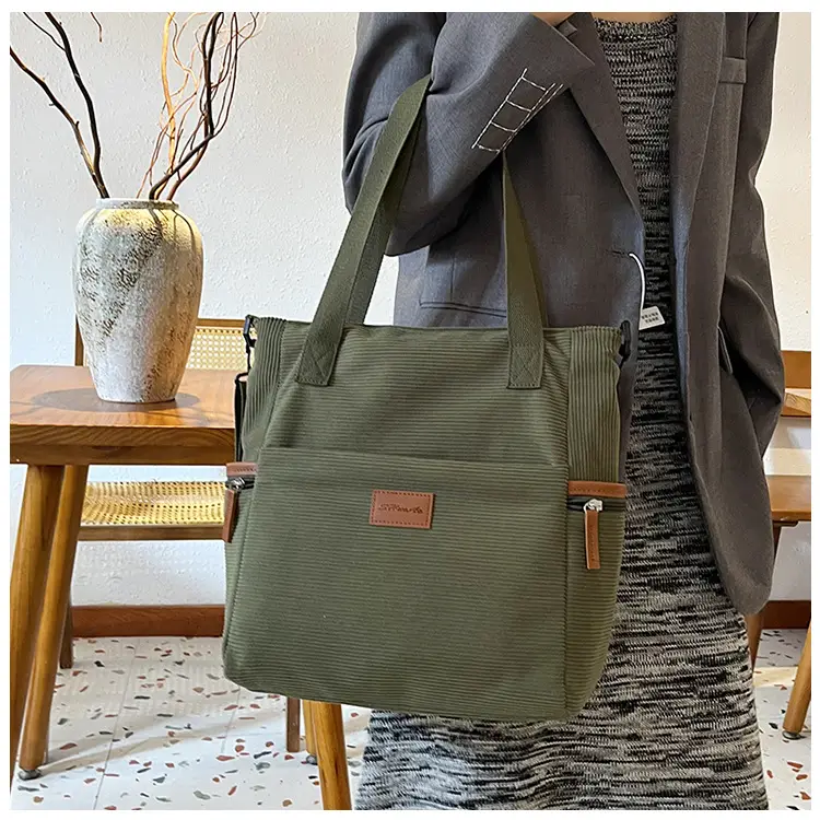 Crossbody Bag for Women Large Capacity Corduroy Material — feature 19