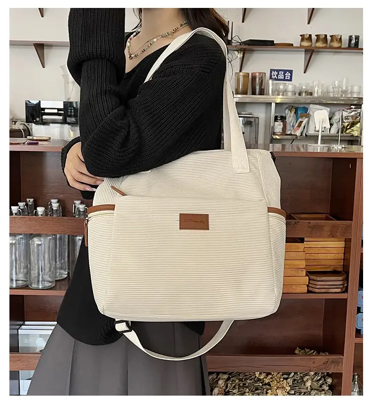 Crossbody Bag for Women Large Capacity Corduroy Material — feature 2