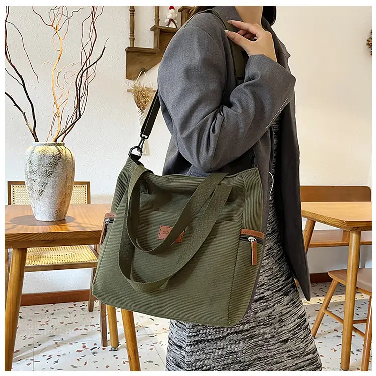 Crossbody Bag for Women Large Capacity Corduroy Material — feature 20