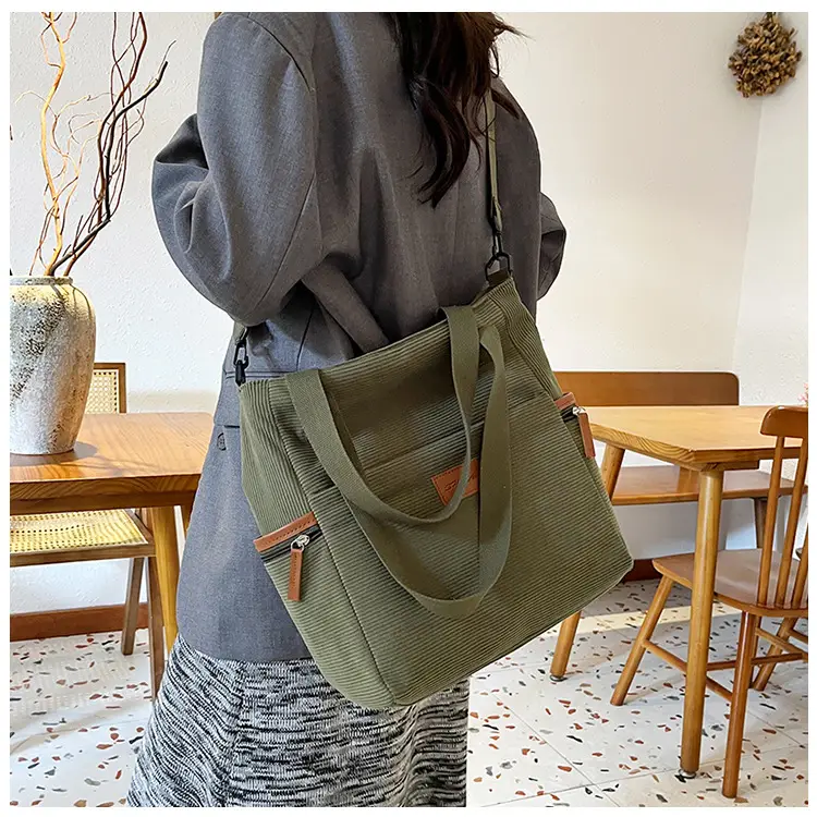 Crossbody Bag for Women Large Capacity Corduroy Material — feature 21