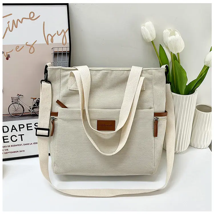 Crossbody Bag for Women Large Capacity Corduroy Material — feature 29