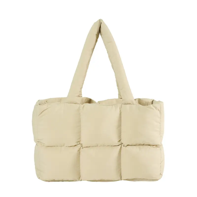 Women 2025 Korean Niche Square Tote Bags Lightweight Nylon - Image 2