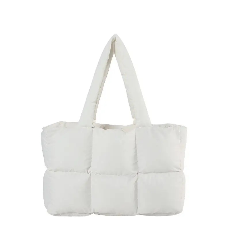 Women 2025 Korean Niche Square Tote Bags Lightweight Nylon - Image 4
