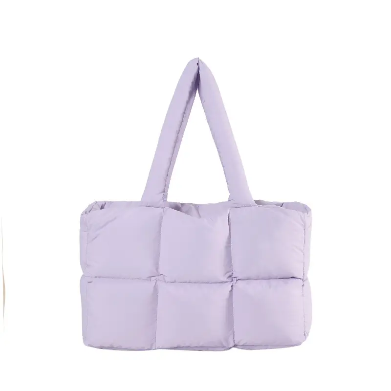 Women 2025 Korean Niche Square Tote Bags Lightweight Nylon - Image 5