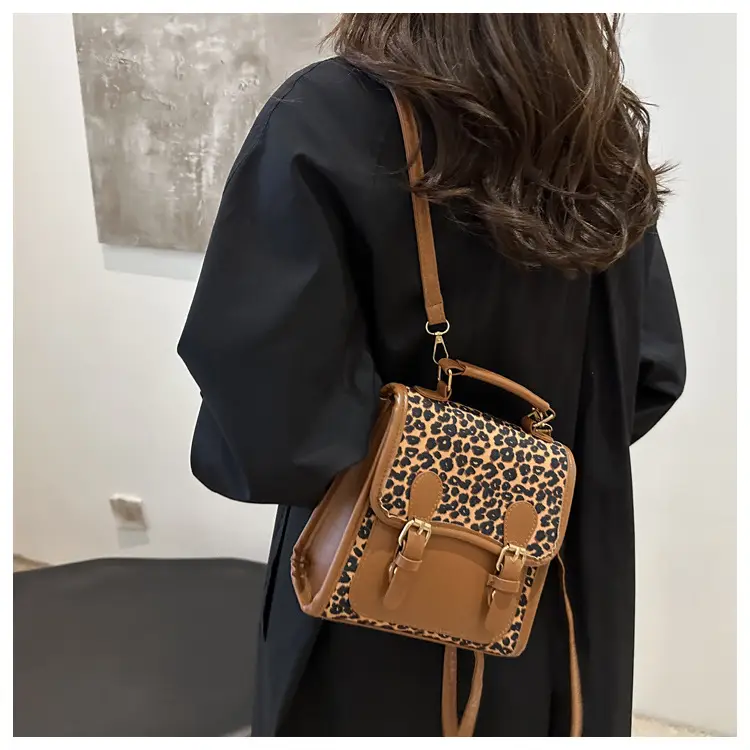British Retro Leopard Print Shoulder Bag Women's New Fashion — feature 10