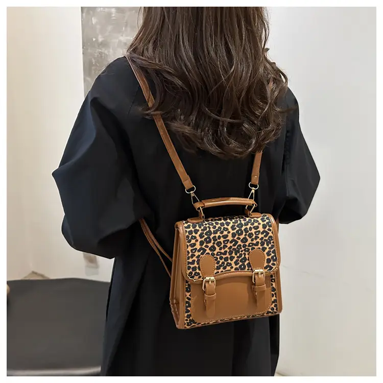 British Retro Leopard Print Shoulder Bag Women's New Fashion — feature 9