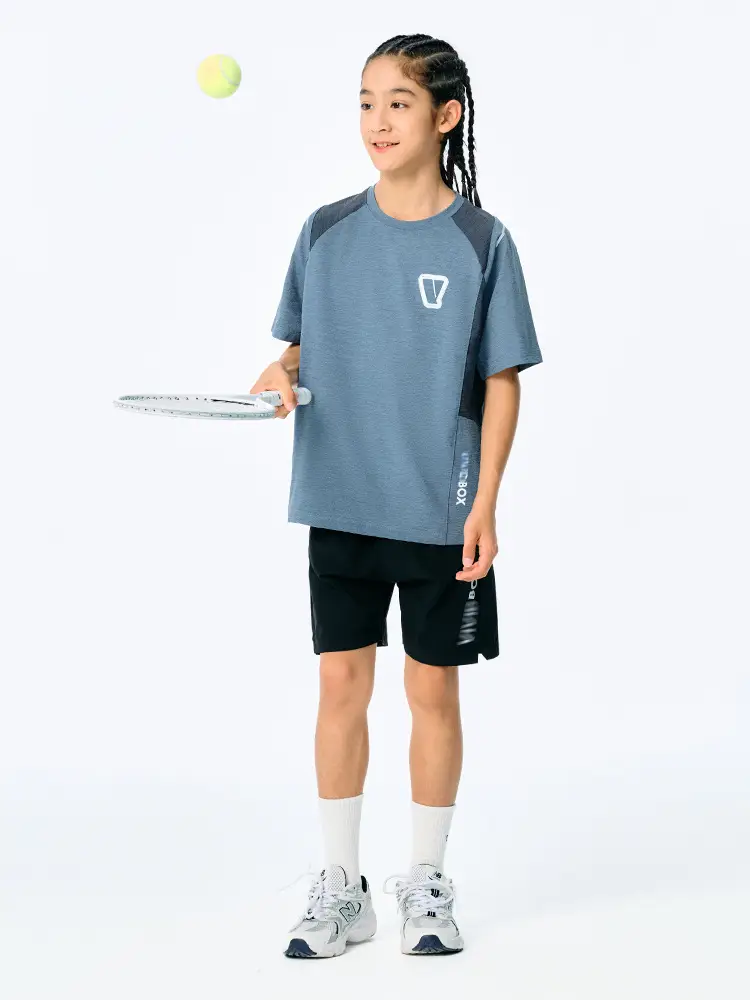 Kids Sports T-Shirt Blue Contrast 2025 - Image 6