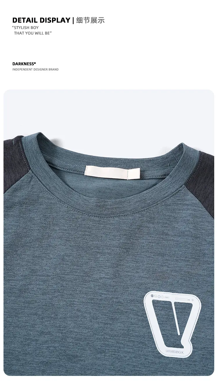 Kids Sports T-Shirt Blue Contrast 2025 — feature 20