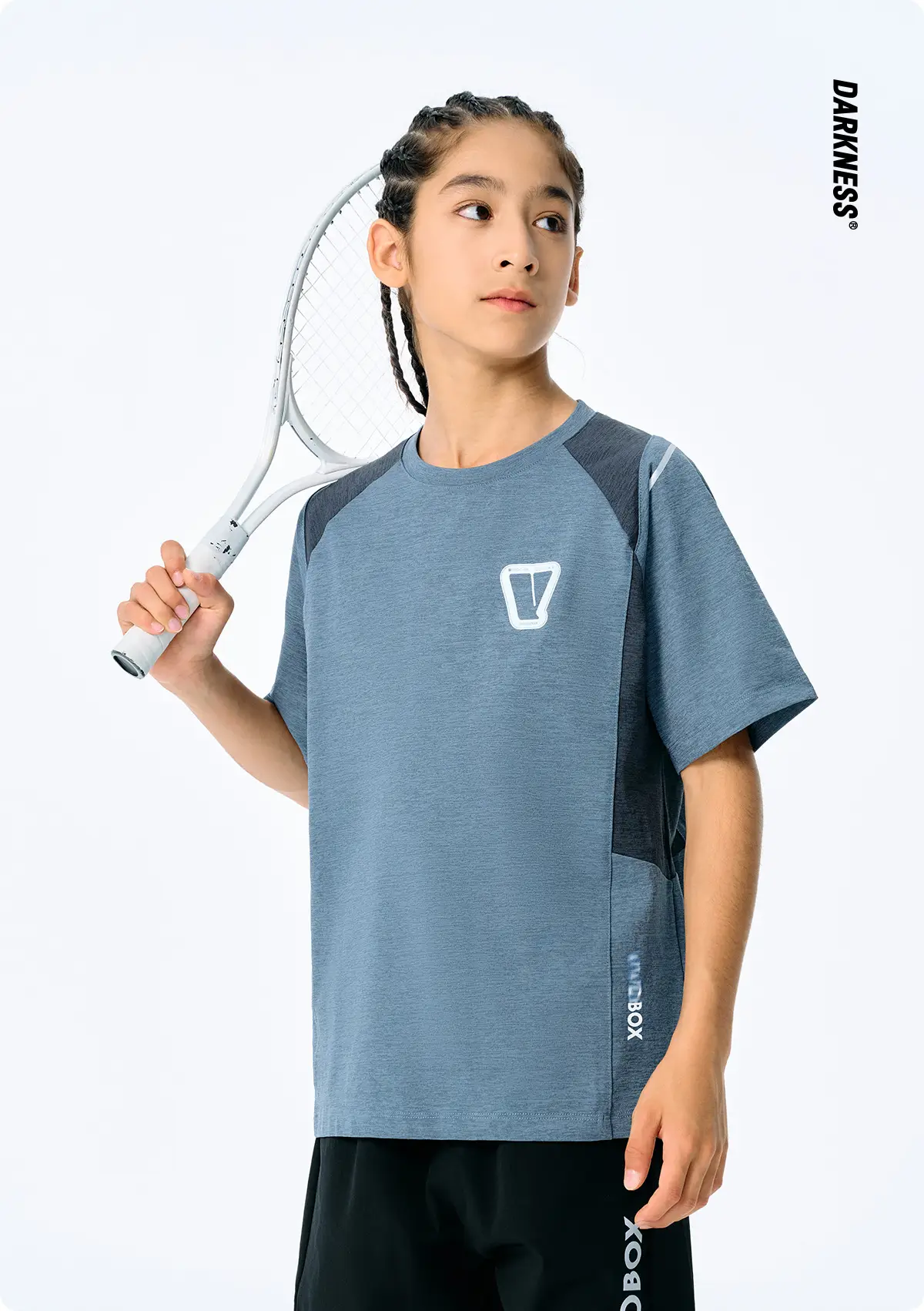Kids Sports T-Shirt Blue Contrast 2025 — feature 3