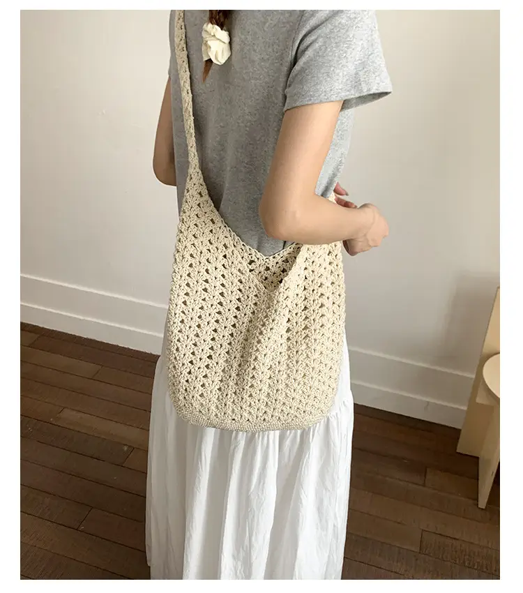 New Fashionable Knitted Hollow Shoulder Bag for Women — feature 13