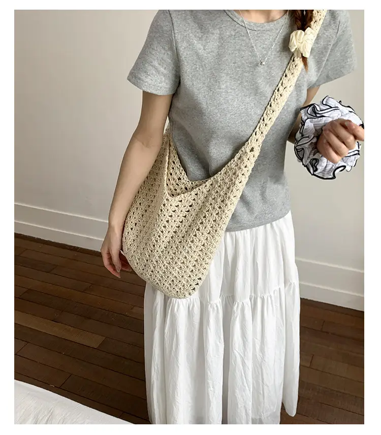 New Fashionable Knitted Hollow Shoulder Bag for Women — feature 16