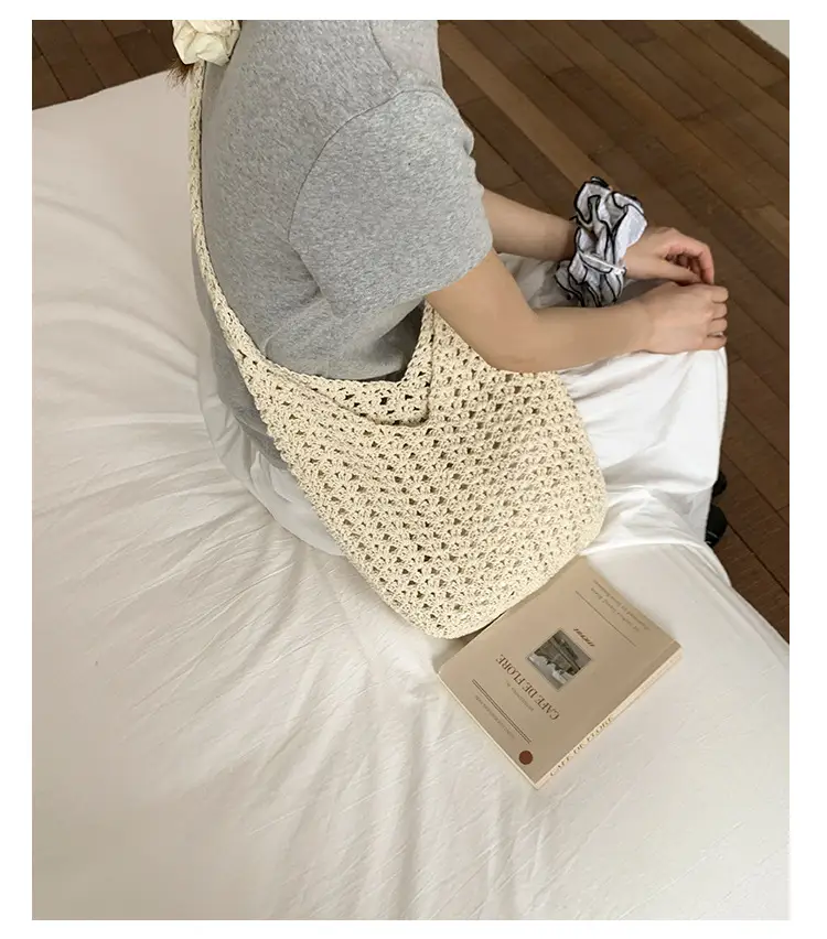 New Fashionable Knitted Hollow Shoulder Bag for Women — feature 17