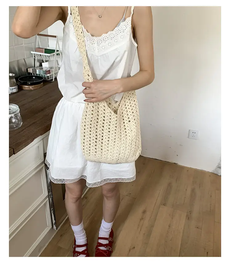 New Fashionable Knitted Hollow Shoulder Bag for Women — feature 18