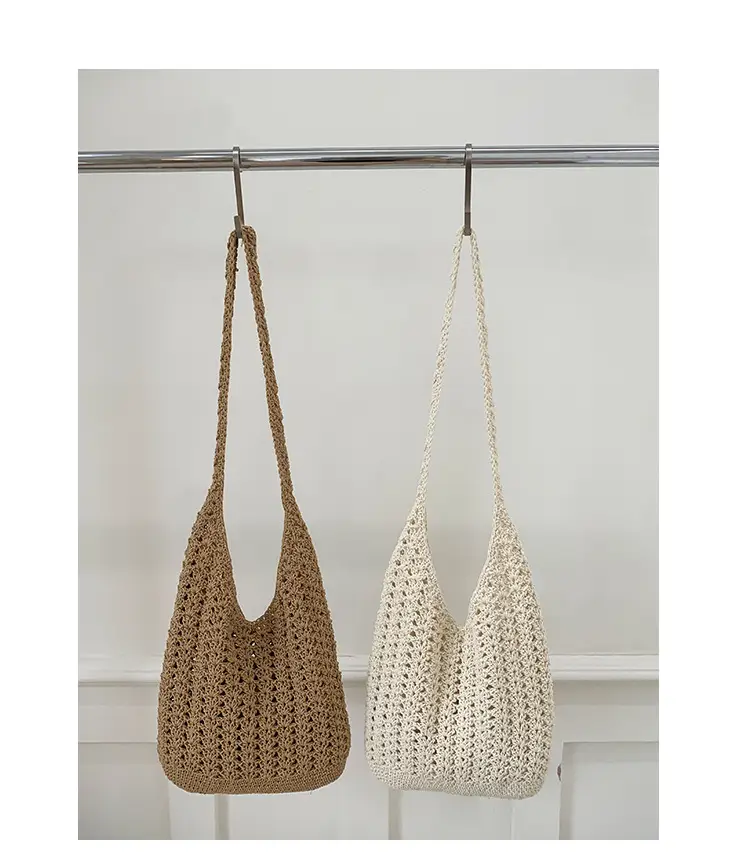 New Fashionable Knitted Hollow Shoulder Bag for Women — feature 24