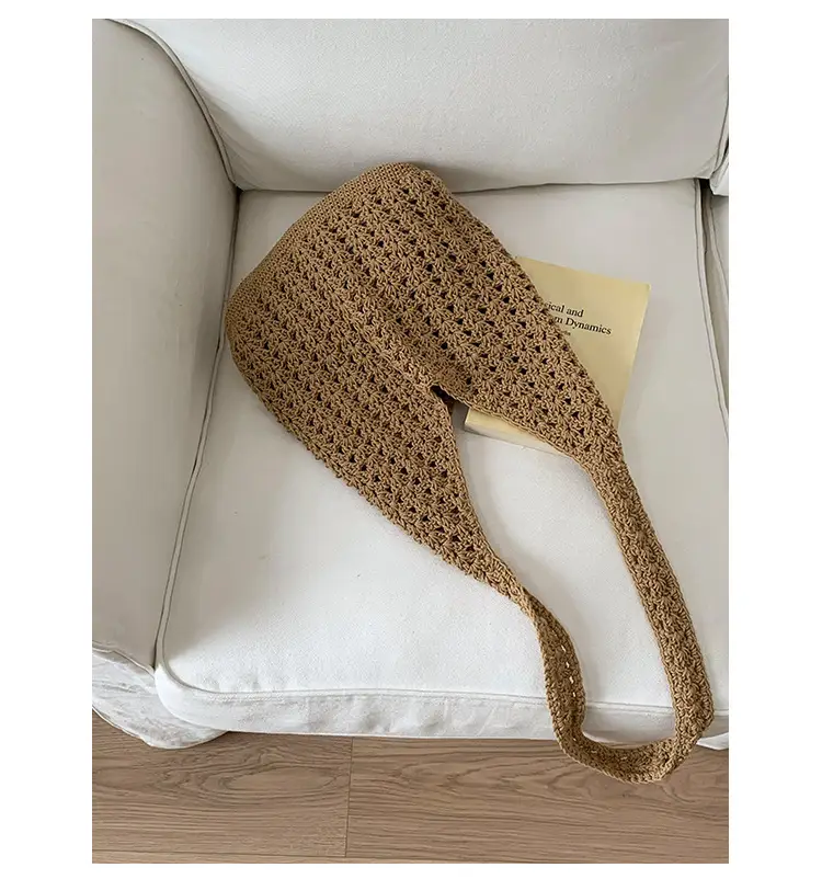 New Fashionable Knitted Hollow Shoulder Bag for Women — feature 30