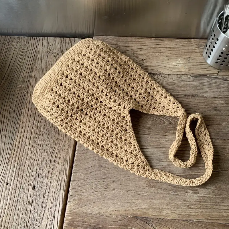 New Fashionable Knitted Hollow Shoulder Bag for Women - Image 2
