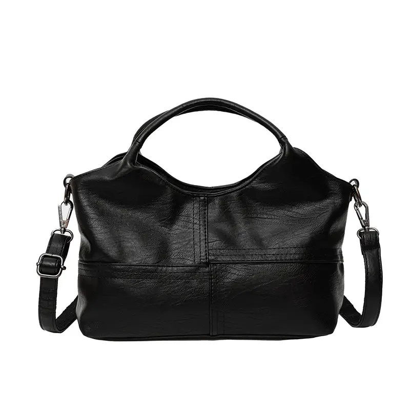 Black Leather Shoulder Bag 2025 Lightweight Commuting - Image 9
