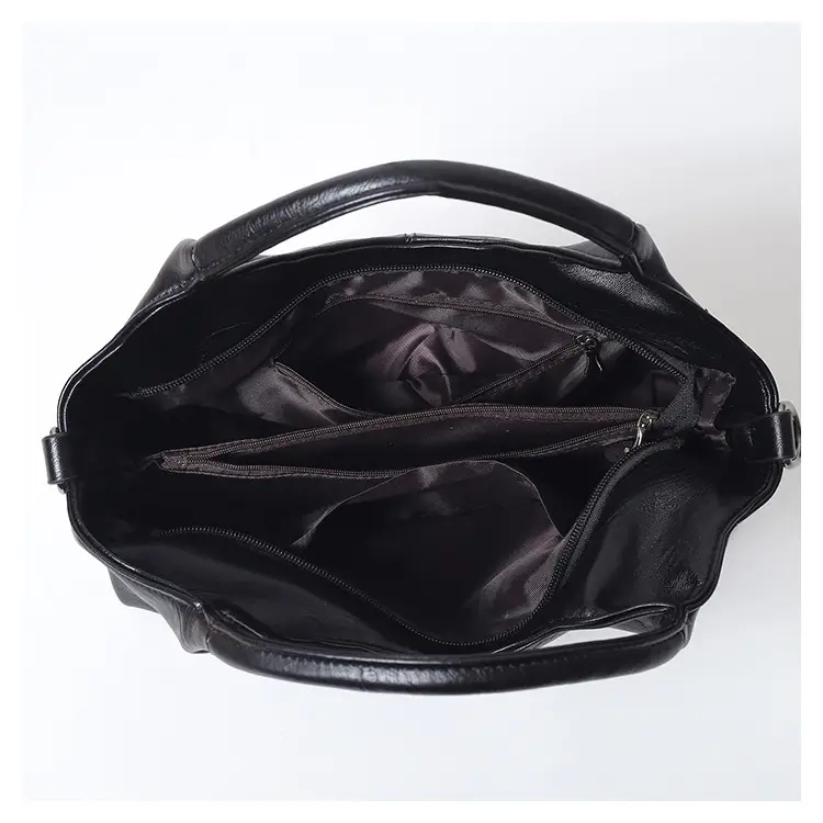 Black Leather Shoulder Bag 2025 Lightweight Commuting — feature 15