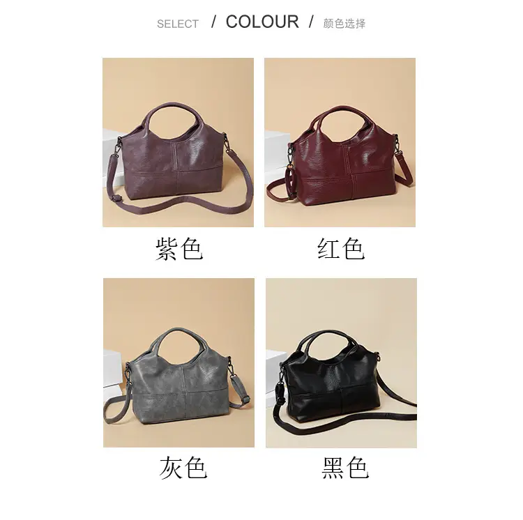 Black Leather Shoulder Bag 2025 Lightweight Commuting — feature 4