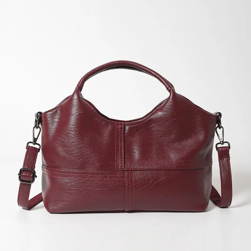 Black Leather Shoulder Bag 2025 Lightweight Commuting - Image 4