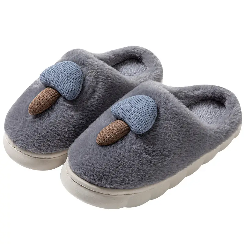 New Winter Cotton Slippers for Women Cute Warm Indoor Home Couples Wool Slippers for Men - Image 10