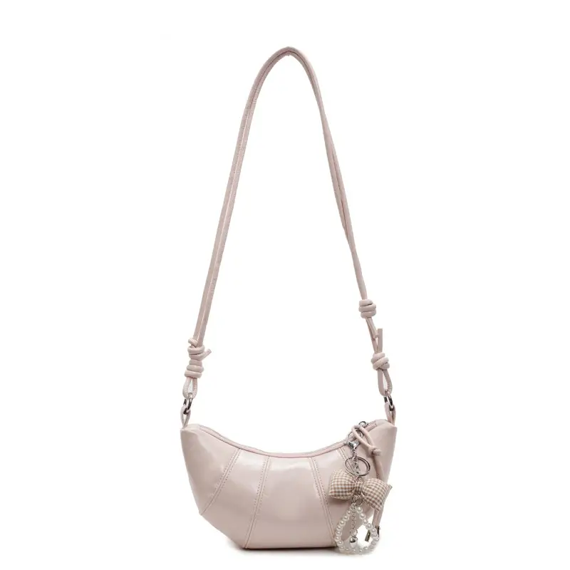 Women's Cream Shoulder Bag with Knot Detail 2025 - Image 9