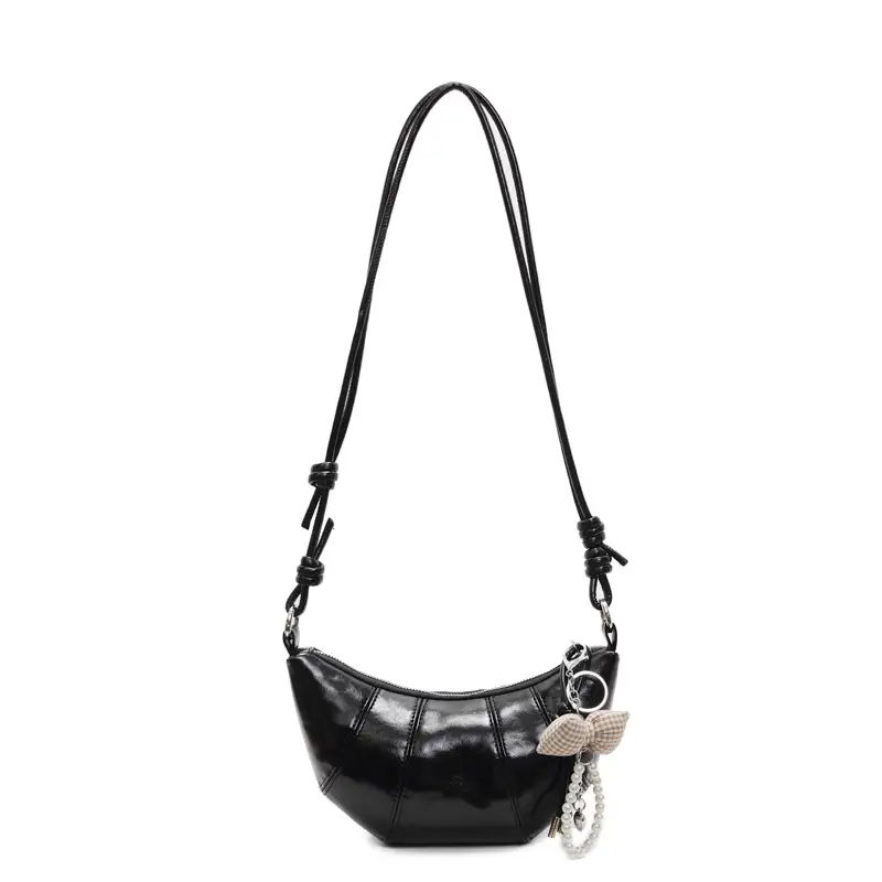 Women's Cream Shoulder Bag with Knot Detail 2025 - Image 2