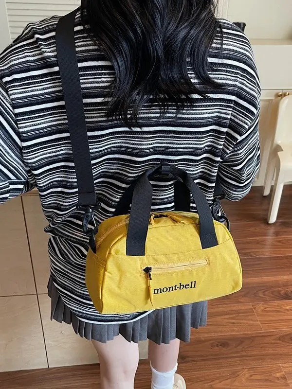 Men Women Yellow Crossbody Bag Motorcycle Letter Small - Image 7