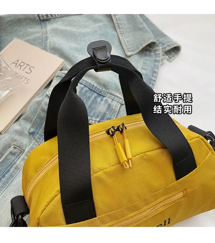 Men Women Yellow Crossbody Bag Motorcycle Letter Small — feature 4