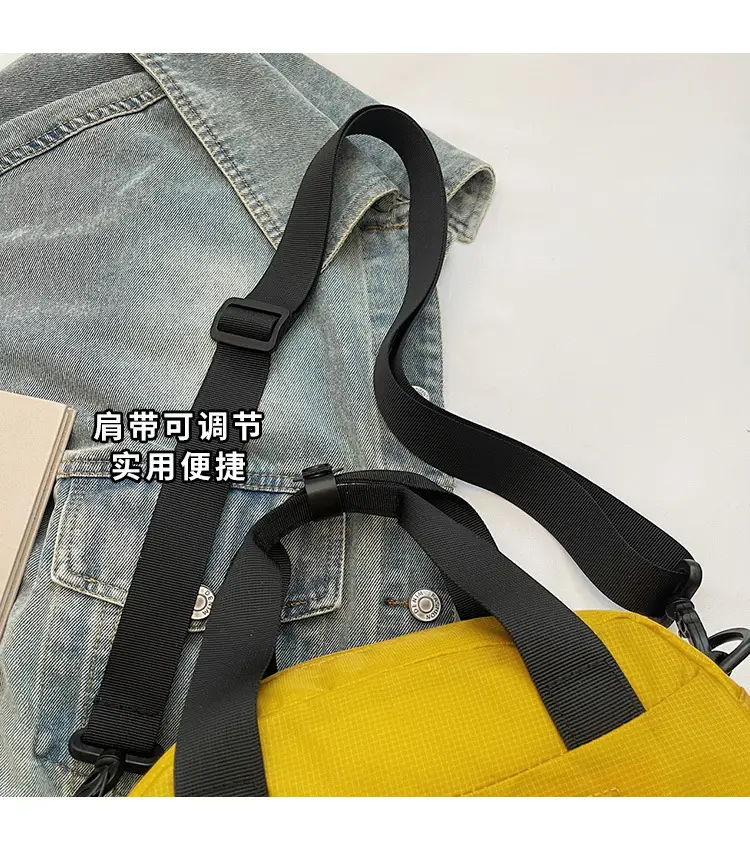 Men Women Yellow Crossbody Bag Motorcycle Letter Small — feature 5