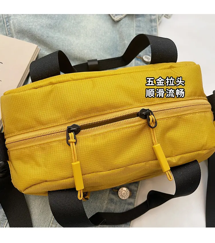 Men Women Yellow Crossbody Bag Motorcycle Letter Small — feature 6