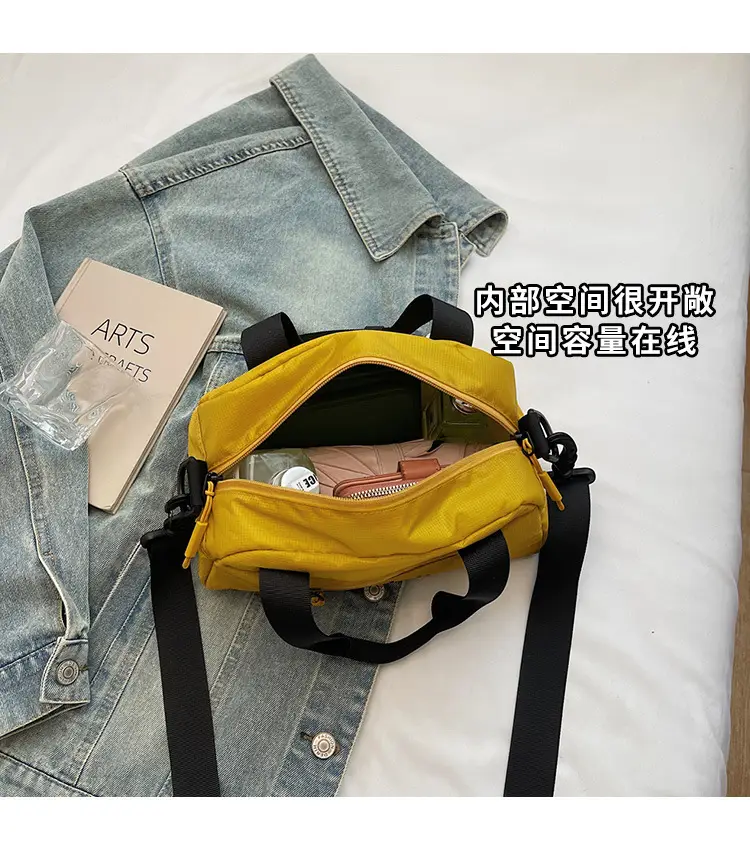 Men Women Yellow Crossbody Bag Motorcycle Letter Small — feature 7