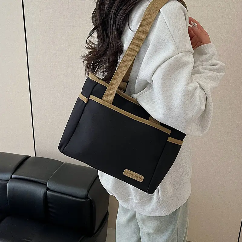 2025 Casual White Leather Tote Bag Large Capacity Korean Style - Image 8